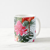 Schöne, nahtlose Blumenmuster im Sommer Hintergrun Kaffeetasse (VorderseiteRechts)