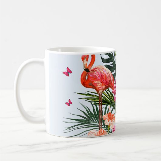 Schöne, nahtlose Blumenmuster im Sommer Hintergrun Kaffeetasse (Links)