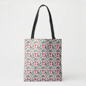 Schöne nahtlose florale Reben-Kirsch-Muster Tasche (Vorderseite)