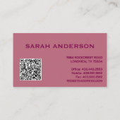 schöne Nail Artist Kontaktkarte Visitenkarte (Rückseite)