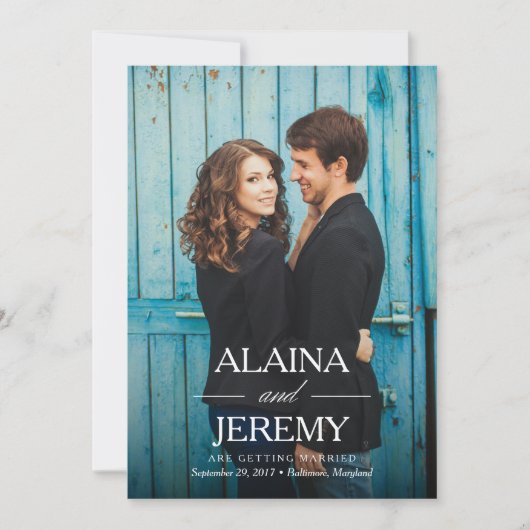 Schöne Namen Ankündigung Datum freihalten (Vorderseite)