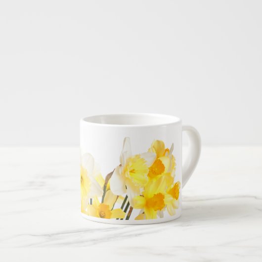 Schöne Narzissenespresso-Tasse Espressotasse (Vorderseite Rechts)