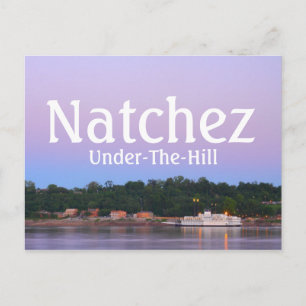Schöne Natchez, MS Under the Hill Postkarte