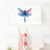 Schöne Natur farbenfrohe grafische Muster Dragonfl Banner (Insitu)