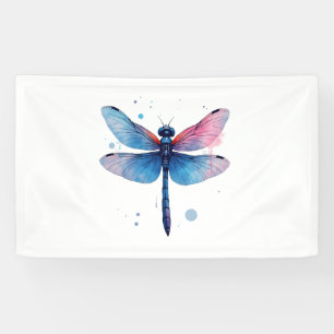Schöne Natur farbenfrohe grafische Muster Dragonfl Banner
