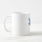 Schöne Natur farbenfrohe grafische Muster Dragonfl Kaffeetasse (Links)