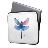 Schöne Natur farbenfrohe grafische Muster Dragonfl Laptopschutzhülle (Vorderseite Links)