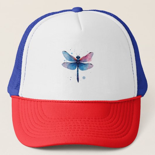 Schöne Natur farbenfrohe grafische Muster Dragonfl Truckerkappe (Vorderseite)