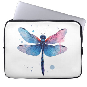 Schöne Natur Farbige Grafik Muster Libelle Laptopschutzhülle