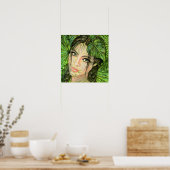 Schöne Natur Frau Kunst - Original Malerei Poster (Küche)
