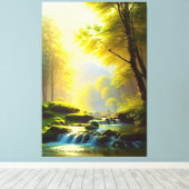 Schöne Natur Landschaft Canvas Print Leinwanddruck (Insitu (Holzboden))