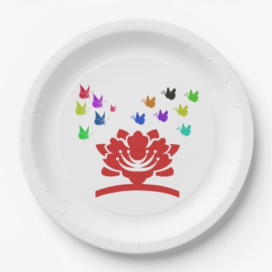 schöne Natur Pappteller (Vorderseite)