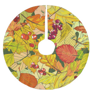 Schöne Natur Polyester Weihnachtsbaumdecke