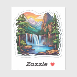 Schöne Natur Single Aufkleber