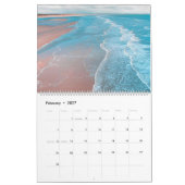 Schöne Natur und schöne Strände mit Ozean Wave Cov Kalender (Feb 2027)