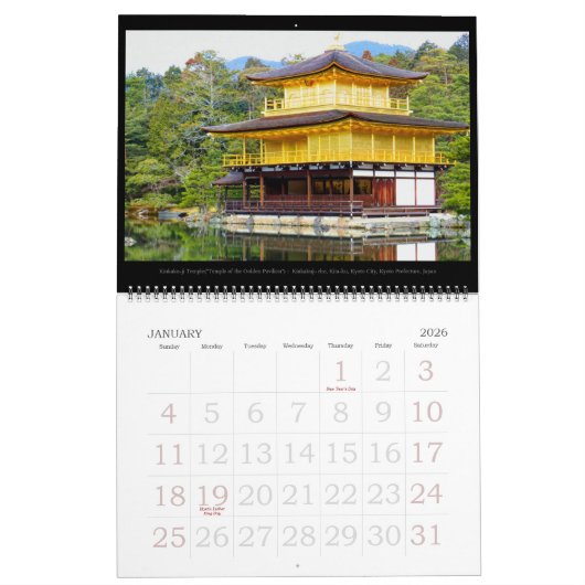 SCHÖNE NATURKALENDER BESTE: Typ-B-レダ Kalender (Jan 2026)