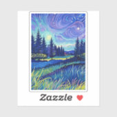 schöne Naturkunde Aufkleber (Blatt)