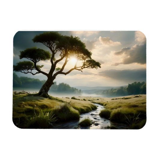 Schöne Naturlandschaft Magnet (Horizontal)