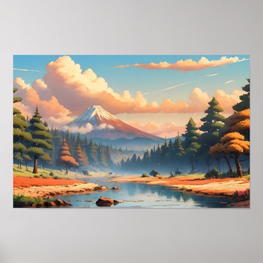 Schöne Naturlandschaft Poster (Vorne)