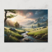 Schöne Naturlandschaft Postkarte (Vorderseite)