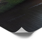 Schöne natürliche, realistische Landschaft Poster (Ecke)