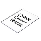 SCHÖNE NAUGHTY WURDE VERSUCHT NOTIZBLOCK (Linke Seite)