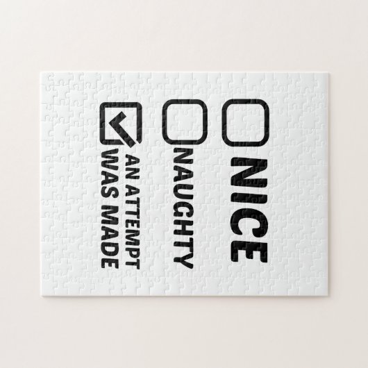 SCHÖNE NAUGHTY WURDE VERSUCHT PUZZLE (Horizontal)