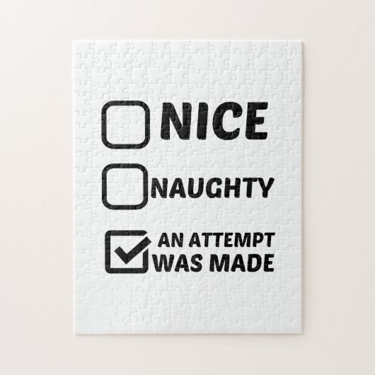 SCHÖNE NAUGHTY WURDE VERSUCHT PUZZLE (Vertikal)