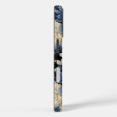 Schöne Navy Blumen iPhone-Hülle Blaues Blumenmuste Case-Mate iPhone Hülle (Rückseite / Rechts)