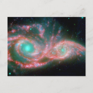 Schöne Nebel-Weltraumfotografie Feiertagspostkarte