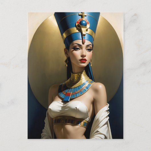 schöne Nefertiti Postkarte (Vorderseite)