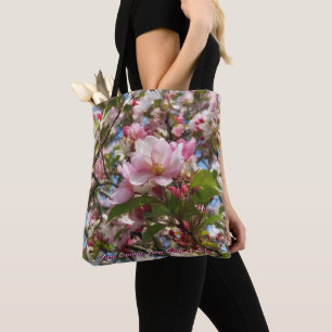 Schöne neue Frühlingsapfelbaumblüten Tasche