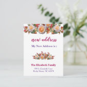 Schöne neue mit Blumenadressen-bewegliche Ankündigungspostkarte (Stehend Vorderseite)