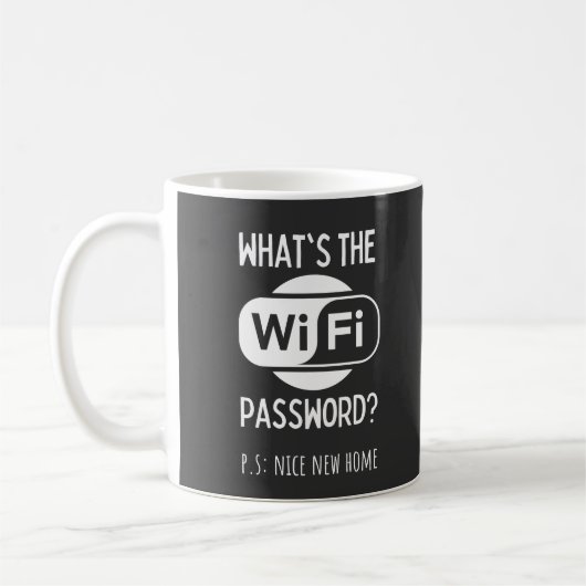 schöne neue Zuhause Kaffeetasse (Links)
