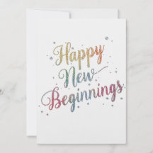 Schöne Neujahrs-Feiertage elegante Flat Card
