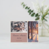 Schöne-Neujahrs-Karte 2026 Elegant Feiertagskarte (Stehend Vorderseite)