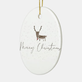 Schöne Neujahrsdekoration Keramik Ornament