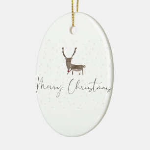 Schöne Neujahrsdekoration Keramik Ornament
