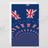 Schöne neuseeländische Flaggen Art Print Design (Vorne/Hinten)