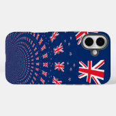 Schöne neuseeländische Flaggen Art Print Design Case-Mate iPhone Hülle (Rückseite (Horizontal))