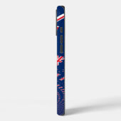 Schöne neuseeländische Flaggen Art Print Design Case-Mate iPhone Hülle (Rückseite / Links)