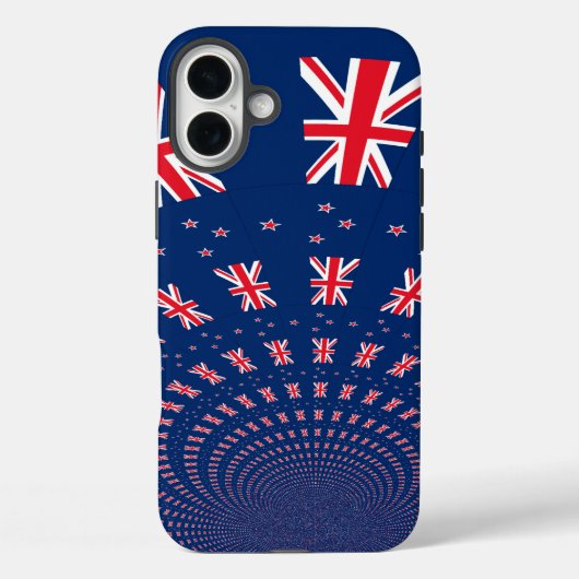Schöne neuseeländische Flaggen Art Print Design Case-Mate iPhone Hülle (Rückseite)