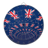 Schöne neuseeländische Flaggen Art Print Design Dartscheibe (vorne)
