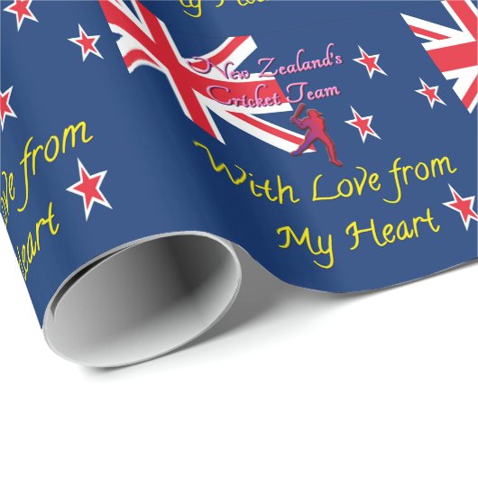 Schöne neuseeländische Flaggen Art Print Design Geschenkpapier (Rolleneckpunkt)