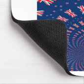 Schöne neuseeländische Flaggen Art Print Design Mousepad (Ecke)