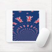 Schöne neuseeländische Flaggen Art Print Design Mousepad (Mit Mouse)
