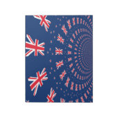 Schöne neuseeländische Flaggen Art Print Design Notizblock (Rotiert)