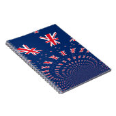 Schöne neuseeländische Flaggen Art Print Design Notizblock (Rechte Seite)