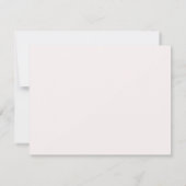 Schöne neutrale Blüte und Blütenrosa Mitteilungskarte (Rückseite)