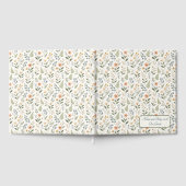Schöne neutrale, erdige Wildblumen Gästebuch (Voll)